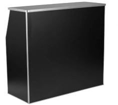 4ft Laminated black - folding bar
