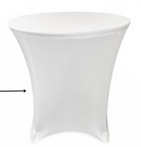 30" Bistro Cafe Table with Spandex Cover