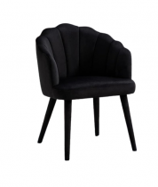 Black Suede - Arm Chair