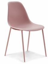 Blush Pink Plastic Chair
