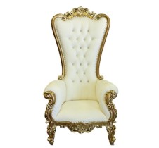 White & Gold - Throne chair