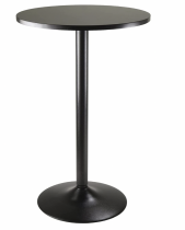 Modern Black -   24" Bar  height table  