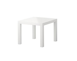 24" x 24" side table - white