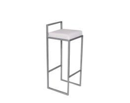 Silver cocktail stool